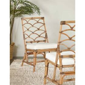Star International Furniture 3635.mg-mg/blch Sel De Mer 20 Inch Rattan Dining Chair In Gray/set Of 2