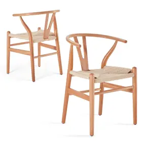 Stary 942348101718 Wood Wishbone Dining Room Chairs Mid Century Modern Wooden For Your Bea