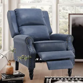 Stary 942348104290 Faux Leather Pushback Recliner Chair For Living Room Bedroom Rv
