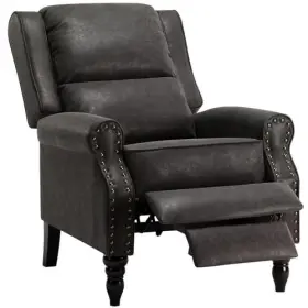 Stary 942348104306 Faux Leather Pushback Recliner Chair For Living Room Bedroom Rv
