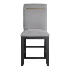 Ys500ccg Steve Silver 635178525026 Yves Grey Counter Chair Set Of 2