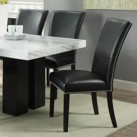 Cm420cckn Steve Silver Camila Black Counter Chair Set Of 2