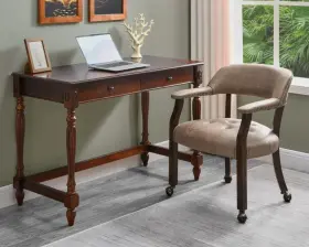 Tu500a Steve Silver Tournament Captains Chair With Casters In Brown