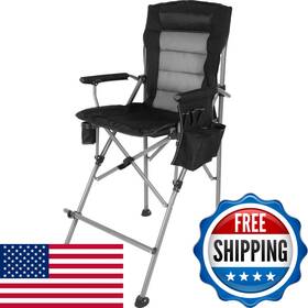Stonehomy B0bwrhxyzw Extra Tall Folding Chairs For Adults 330lbs Portable Bar Height