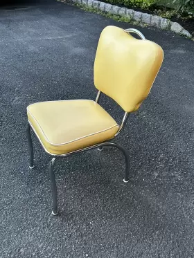 518-1296 Stoneville Furniture Co 1970 S Post Modern Tubular Chrome Company Kitchen Chair