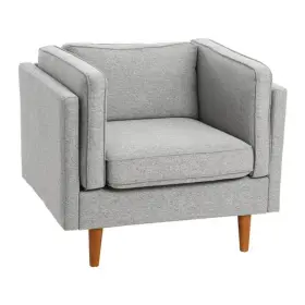 Ec1006 Storied Home Atley Modern Upholstered High Sided Arm Chair With Solid Wood Legs