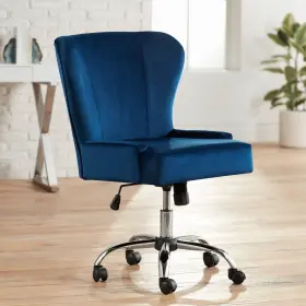 Studio 55d 736101014584 Erin Blue Fabric Adjustable Office Chair