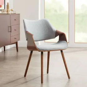 Jy6145 Studio 55d Westin Gray Fabric And Beech Wood Dining Chair