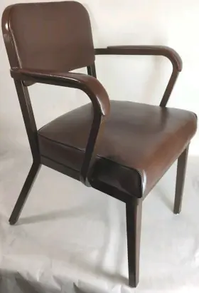 1225 Sturgis Vintage Industrial Tanker Office Desk Arm Chair Mid Century Modern Rare