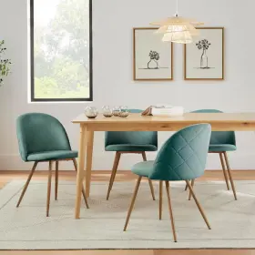 Stylewell 445038699650 Colsted Aloe Blue Upholstered Dining Chairs Set Of 2