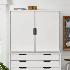 Js-3417-a Stylewell Craft White Storage Hutch