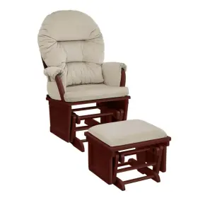 Suite Bebe 723175370555 Madison Glider And Ottoman Espresso/latte