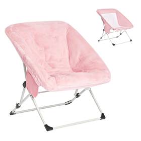Sunnyfeel 5889egy1 Comfy Folding Saucer Chair For All Seasons Removal Faux Fur Soft Ad