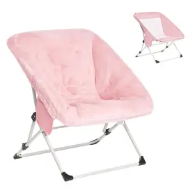5889egy1 Sunnyfeel Comfy Folding Saucer Chair For All Seasons Removal Faux Fur Soft Ad