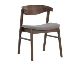 Sunpan 698043034887 Modern Dining Chair Dark Grey