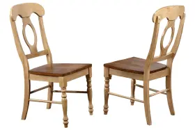 Dlu-br-c50-pw-2 Sunset Trading Brook Napoleon Dining Chair Set Of 2