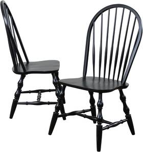 Sunset Trading Dlu-c30-ab-2 Windsor Dining Chair Set 41 Antique Black