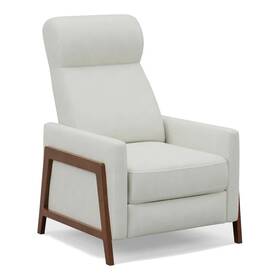 Sunset Trading Sy-1357-86-9102-81 Edge Pushback Contemporary Leather Recliner In White