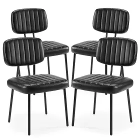 Sweetcrispy 722898003313 Dining Chairs Set Of 4 Upholstered Mid Century Modern Kitchen Di