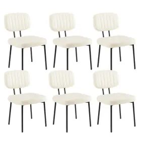 Sweetcrispy 722898003856 Dining Chairs Set Of 6 Upholstered Mid Century Modern Kitchen Di