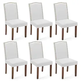 Sweetcrispy 725380222926 Dining Chairs Set Of 6 Upholstered Fabric Kitchen Room Mi