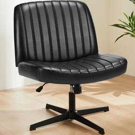 Sweetcrispy 792138543459 Criss Cross Chair Legged Armless Office Wide Desk No Wheels