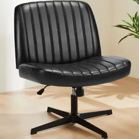 Sweetcrispy 792138543459 Criss Cross Chair Legged Armless Office Wide Desk No Wheels