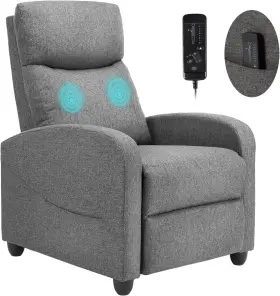 Swch-21gy  Sweetcrispy Recliner Chair Massage Home Theater Seating With Lumbar Support Modern