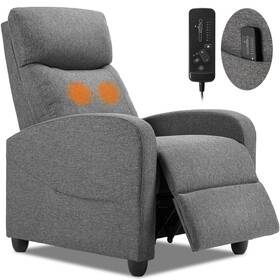 Sweetcrispy Swfjp5021gy Massage Recliner Chair For Adults Adjustable Home Theater Seating With Lumba