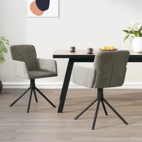 Swivel Dining Chair Set 720287108986 Of 2 Light Gray