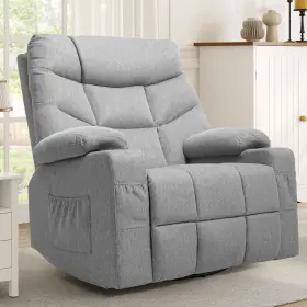 Beyshp6cej Taus Oversized Recliner For Big And Tall Seniors 270 Swivel Rocker