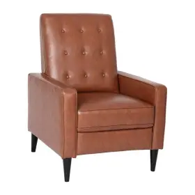 Re-497195-taylh Taylor Logan Recliners Mid-century Modern Tufted Upholstered Pushback In Brown