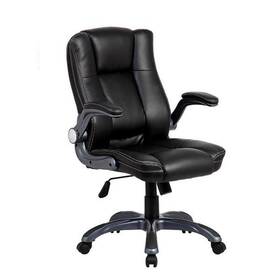 Techni Mobili Rta-4902-bk Ergonomic Faux Leather Office Chair - Ultra-padded Executive De