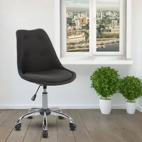 Rta-k460-bk Techni Sport Black Armless Task Chair With Buttons