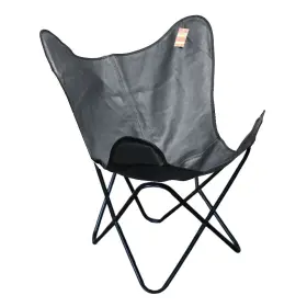 Hscb124 Texandecor 87hs Genuine Leather Butterfly Chair Folding Lounge Modern Sling Accent Seat