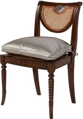 Theodore Alexander 4000-281.1aqp Regency Hand-carved Side Chair