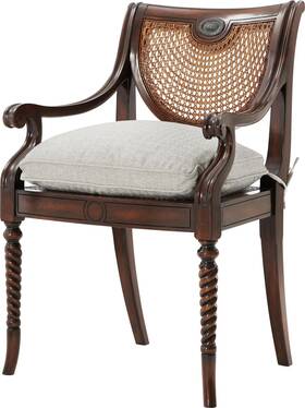Theodore Alexander 4100-237.1aqp Antique Regency Armchair By