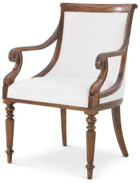 Naal41099 Theodore Alexander Floris Dining Arm Chair