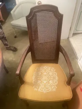 11921-871-872 Thomasville Furniture Ceremony Collection Cane Back Dining Side Chair 11921-8