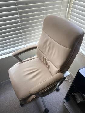 Thomasville 60071-crm Furniture Josephine Ergonomic Bonded Swivel Manager Chair