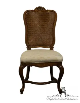 640-551 Thomasville High End Vintage Solid Walnut Louis Xv French Provincial Cane Back Dining Sid
