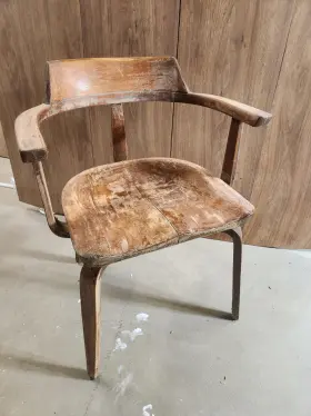 W199 Thonet 1951 Bauhaus Dining Arm Chair By Walter Gropius And Ben Thompson For