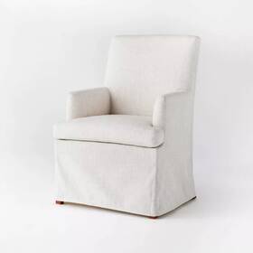 Threshold 79553048 Upholstered Slipcover Dining Chair Cream -