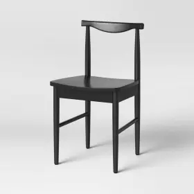 82057850 Threshold Biscoe Wood Dining Chair Black -