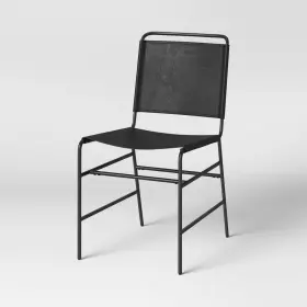 82065483 Threshold Ward Sling Metal Dining Chair Black -