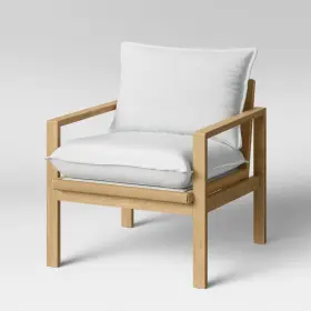 83827321 Threshold Hallwood Woven Cord Accent Chair Cream -