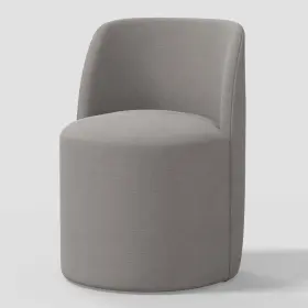 88999219 Threshold Jessa Dining Chair In Linen Gray - Upholstered Rubberwood Frame