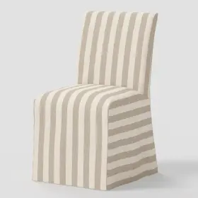 94743656 Threshold Replacement Slipcover Only For Kay Dining Chair Malcolm Stripe Brown -