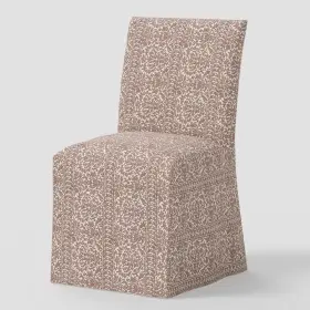 94743679 Threshold Kay Slipcovered Dining Chair Louisette Floral Brown -
