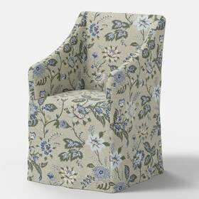 Threshold 94743685 Replacement Slipcover Only For Sloped Arm Dining Chair Adelaide Floral Moss